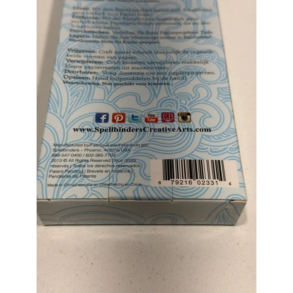 Spellbinders Tool n One T-001 Multi Purpose Craft Tool for Intricate Dies Blue